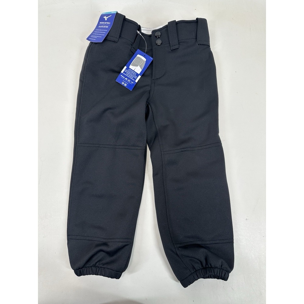 Mizuno Baseball‎ Softball Pants Girls M Medium Performance Plus Padding Black
